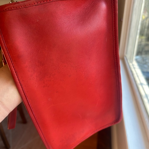 COACH Red Vintage Basic Bag - Picture 13 of 15